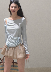 3D Flower Lyocell Knit Top